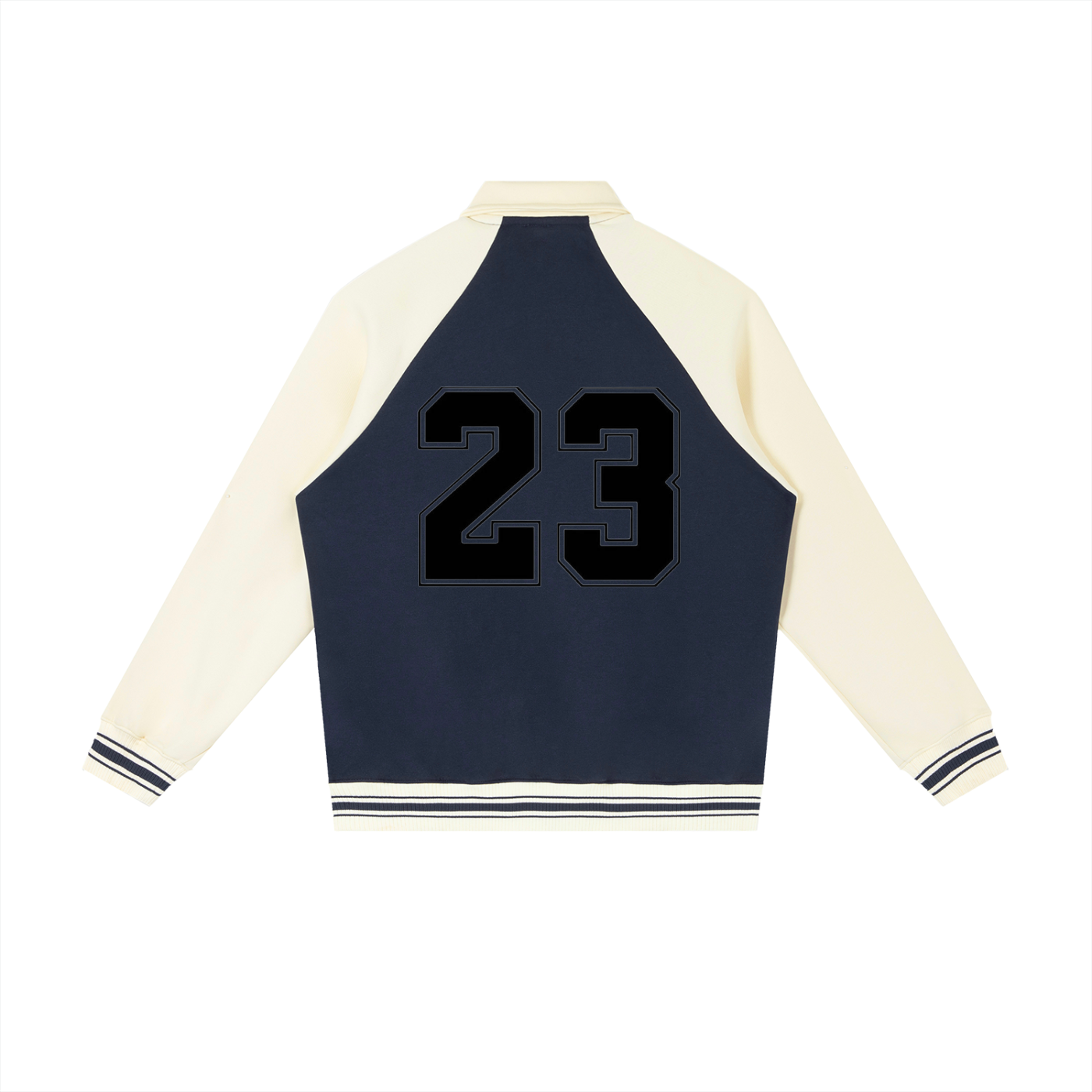 Contrast Raglan Sleeve Baseball Jacket - 23