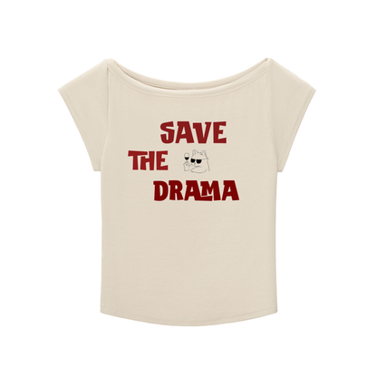 Essential Wide Neck Baby T-shirt - SAVE THE DRAMA