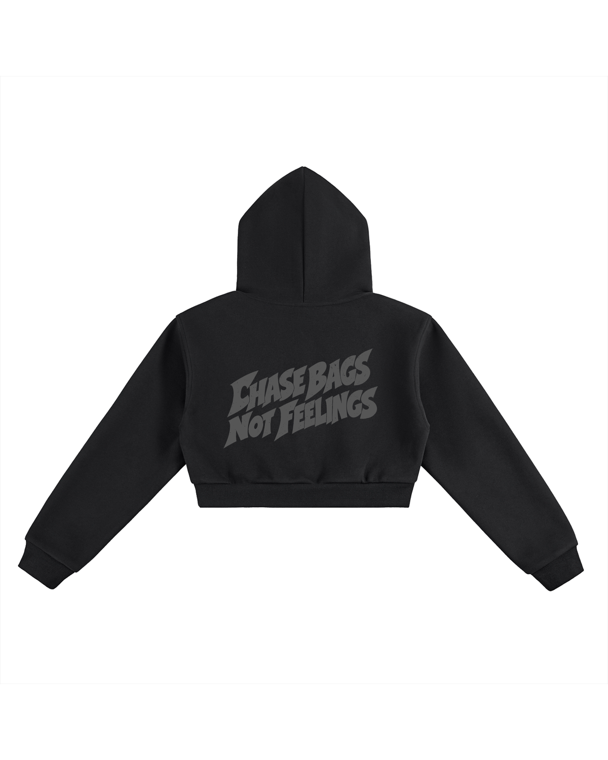 ESSENTIAL CROPPED HOODIE - CHASE BAGS NOT FEEELINGS