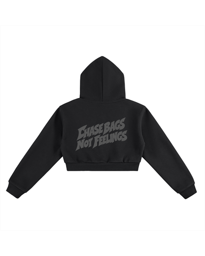 ESSENTIAL CROPPED HOODIE - CHASE BAGS NOT FEEELINGS