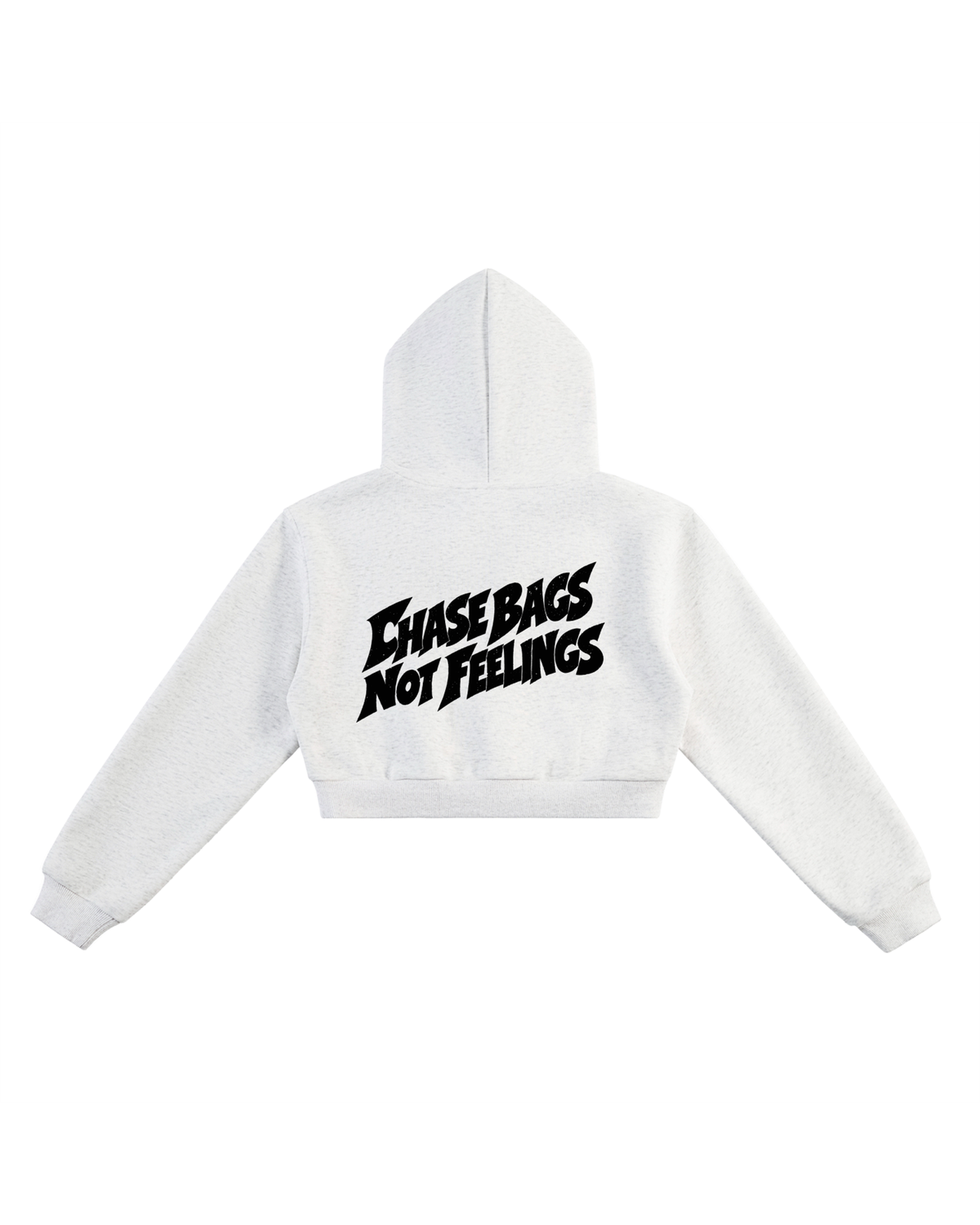ESSENTIAL CROPPED HOODIE - CHASE BAGS NOT FEEELINGS