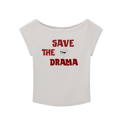 Essential Wide Neck Baby T-shirt - SAVE THE DRAMA