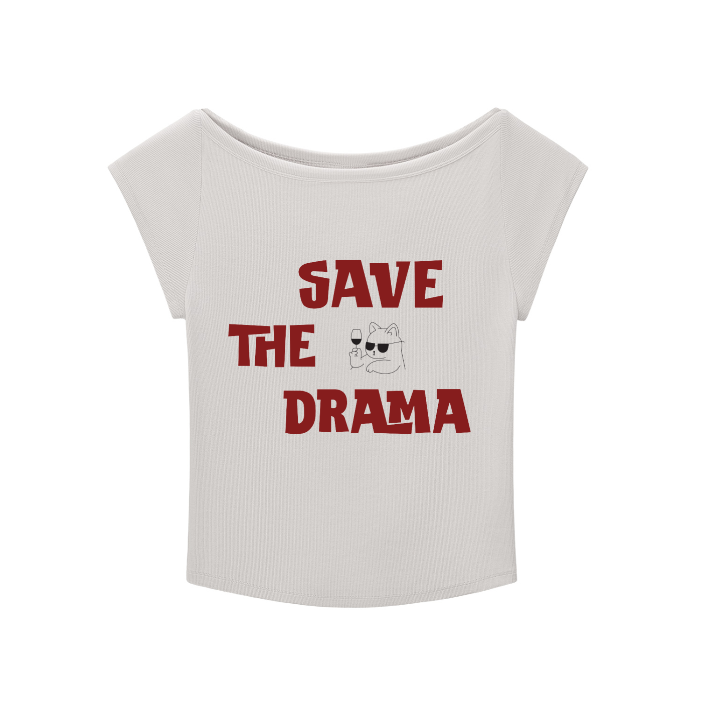 Essential Wide Neck Baby T-shirt - SAVE THE DRAMA