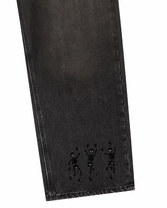 Vintage Wash Heavyweight Denim Jeans - One Last dance