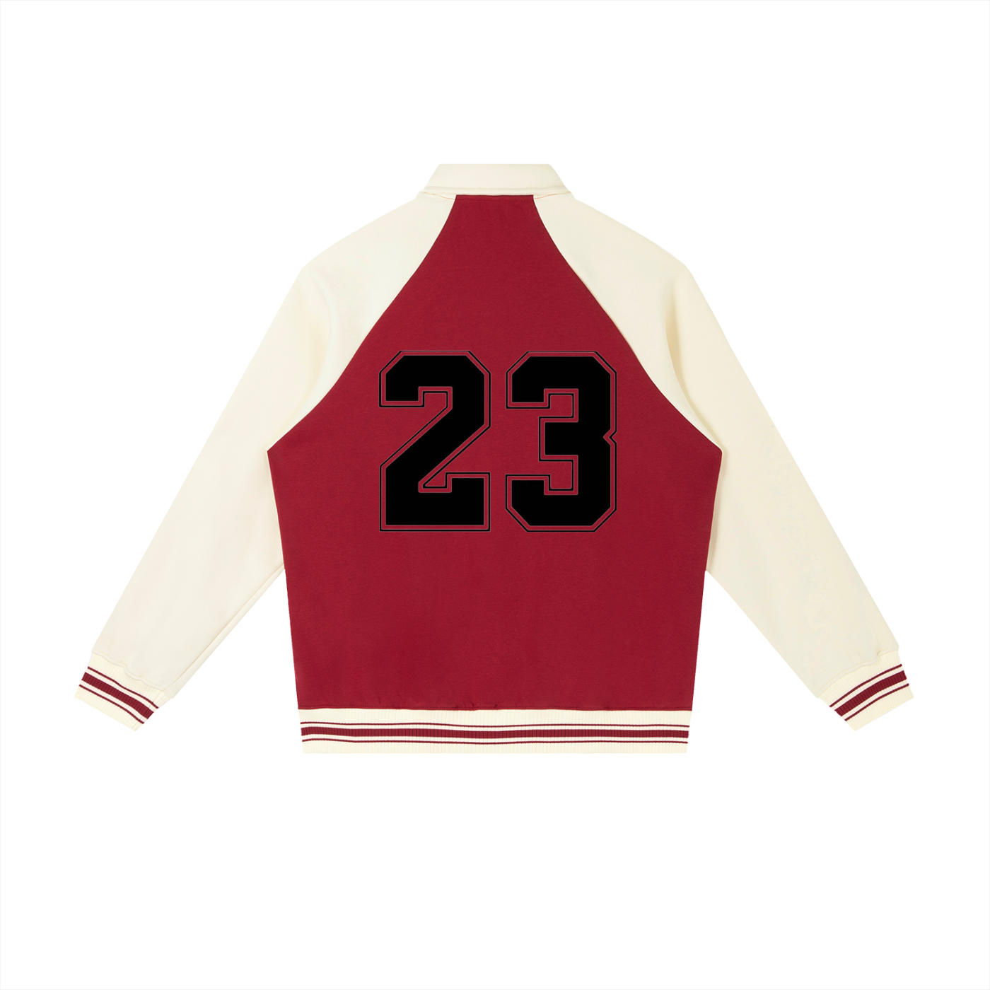 Contrast Raglan Sleeve Baseball Jacket - 23