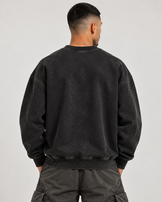 Drop Shoulder Crewneck Sweatshirt -STREET LYF