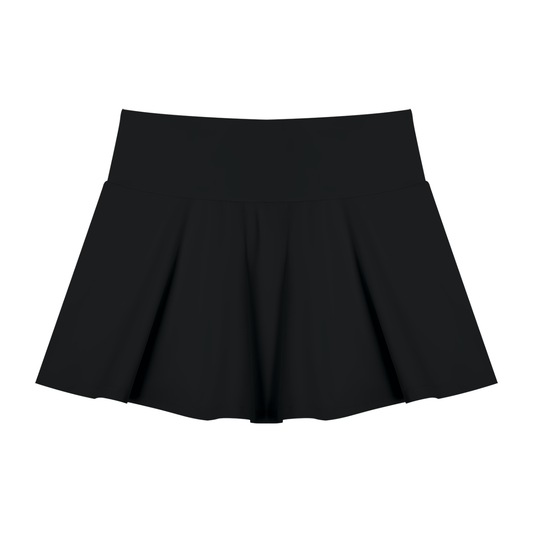 Women’s Pleated A-Line Skirt - Glossy Lips
