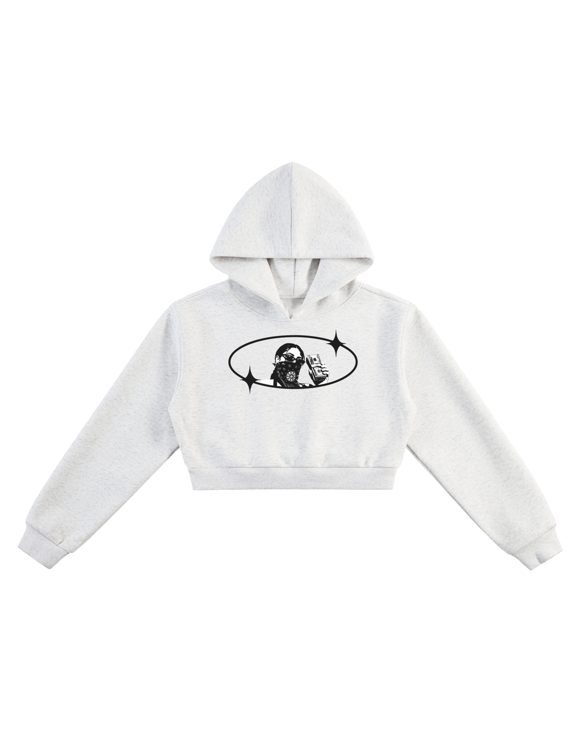 ESSENTIAL CROPPED HOODIE - CHASE BAGS NOT FEEELINGS