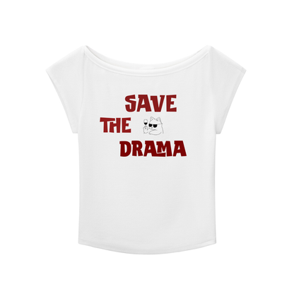 Essential Wide Neck Baby T-shirt - SAVE THE DRAMA