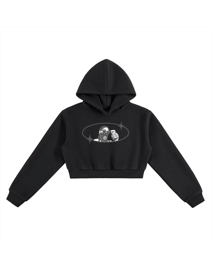 ESSENTIAL CROPPED HOODIE - CHASE BAGS NOT FEEELINGS