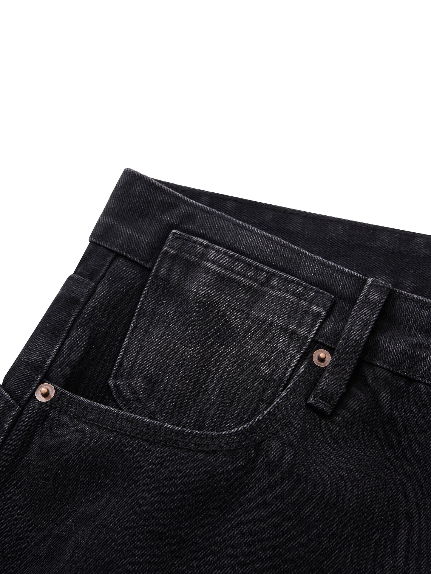 Men's Plain  Vintage Wash Wide Leg Jeans
