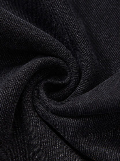 Men's Plain  Vintage Wash Wide Leg Jeans